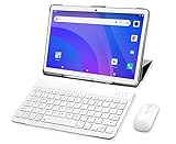 Tablet 10 Zoll, SUMTAB Android 10.0 Tablet PC mit Tastatur, 8-Core, 4 GB RAM + 64 GB ROM, G + G Bildschirm, GPS, Bluetooth, Dual Stereo Lautsprecher,Unterstützung von Netflix, Google Play