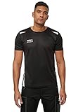 PUMA WORK WEAR Premium Arbeitsshirt aus robustem Gewebe und Reflektoren - Schwarz - Gr. M