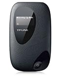 TP-Link M5350 WLAN-Router (Mobiler WiFi Hotspot, integriertes 3G/UMTS-Modem mit bis zu 21,6 Mbit/s, Wireless-N-Standard (IEEE 802.11n), SIM-Kartensteckplatz, OLED-Display, microSD-Kartenslot) schw