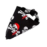 Beyond Dreams 14 Kopftücher mit Totenkopf Motiv - Piratenparty - Kindergeburtstag - Bandana - Hals-Tuch - Mundschutz - Nasenschutz - S