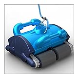 SHAOXI Roboterpool-Reiniger Roboter Schwimmbad Reiniger Roboter Auto Pool Cleaner Automatischer Poolreiniger für den flachen Pool über dem Boden (Color : Light Blue Color)
