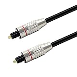 PNGKNYOCN Digitales optisches Audiokabel, Stecker auf Stecker, Toslink-Kabel für Heimkino, Soundbar, TV, PS4 und mehr, 91