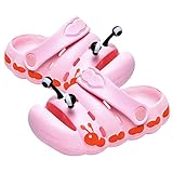 Chtom Baby Mädchen Jungen Sandalen Kinder Caterpillar Leichte Schuhe Sommer Strand Sandalen rutschfeste Wasser Clogs Schuhe Garten Slipper (Color : Pink, Size : 9.5)