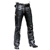 Skorpion Craftsman Motorradlederhose aus glattem Rinderleder, Schwarz, Gr.50