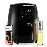 Heißluftfritteuse | Tiger E-Commerce | 4,5 L 1400 W, 6 voreingestellte Programme, Rezeptbuch und Handbuch PDF Italienisch, LED-Touchscreen, BPA- und PFOA-frei, ohne Öl, Fritte, Kochen, R