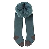 ROMIDA Kinder Mädchen Leggings Samtfutter Strumpfhose Bleistifthose Baumwolle Unterkleid Unterrock Leder Hosenrock Lang Pants Winter Dicker Gefüttert H