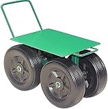 MingrXieh Rollbarer Gartenwagensitz, 4 Räder, Werkzeugaufbewahrung, Outdoor-Gartenwagen, Rollsitz, Wagenpedal für Hof, Pflanzen, verstellbarer Griff, Grad drehbarer S