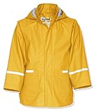 Playshoes Regenjacke Basic, Unisex-Regenmantel - Kinder, Gelb (12 Gelb), 128