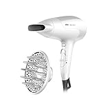 Braun Satin Hair 3 Power Perfection Haartrockner, professioneller Föhn mit IonTec und Diffusor, HD385, weiß