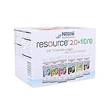 resource® 2.0+fibre ist eine hochkalorische Trinknahrung mit hochwertigem Milcheiweiß und löslichen Ballaststoffen | Glutenfrei & Lactosearm | Probe-Set, 6 Sorten mit je 200