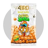 4BRO Broji Balls Cheese Jalapeno - Extra scharfe Mais-Bällchen mit Käse-Jalapeno-Geschmack - Vegetarisch & Glutenfrei - 12 x 75 g