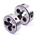 Gewindeschneideisen Schneideisen Gewindeschneider Feingewinde Aussengewindeschneider Gewindeschneider Aussengewinde für Herstellung Von Innen&Außengewinden Gewindebohrer(M8 x 1,25 mm M10 x 1,5 mm)