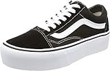 Vans Damen Old Skool Platform Sneaker, Schwarz (Black/White Y28), 37 EU