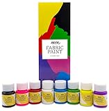 Nazca Textilfarben Waschfest mit Professionelle Qualität – 8 Farben Set x 30 ml - Stoffmalfarben Wasserfest Schmücken Sie Ihre T-Shirts, Jeans, Tischdecke, Kissen, Stoffschuhe und Weitere S