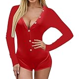 Damen Kuschelig Schlafanzug Onesie Jumpsuit Frauen Frau Pyjama Overall Mädchen Hausanzug Damenbademäntel Sleepwear Loungewear Schlafoverall Schmetterling Zufallsdruck Nachtwäsche Stramp