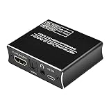 CHIHUOBANG 4K HDMI 2.0 Audiokonverter HDMI zu HDMI + optischer SPDIF Stereo Audioausgang Realistischeres 4k Bild Glasfaser/3 5 mm Ausgangsk