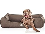 Knuffelwuff Orthopädisches Hundebett Amelie Hundekorb Hundesofa Hundekissen Hundekörbchen waschbar XL 105 x 75cm B