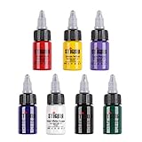 Stigma Tattoo Ink Kits Professionelles Set Hochwertige Tattoo-Tinten und Zubehör 7er Pack Tattoo Ink Colors 1/2 oz (7 colors) TI4003-15-7