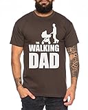The Walking Dad Herren T-Shirt Dead, Farbe:Braun;Größe:XL