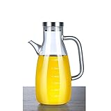 YUZHUKUNGMZyh ölsprüher, Ölflasche Küche Haushalt verdickt Super Große Kapazität Leckfestes Ölglas Gewürzflasche Glas Ölflasche (Höhe 32 cm * Breite 8 cm)