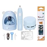 Mibee Electric Pencil Sharpener Radiergummi Staubsauger-Set Schreibwaren-Set Batterie Betrieb mit 50 Radiergummi-Nachfüllungen für Kinder Erwachsene Home Office School C