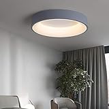 HE-XSHDTT Oberflächenmontierte Moderne runde Downlight-Lampe Kreisförmige Deckenleuchten, LED-Deckenleuchte für Wohnzimmer, Schlafzimmer, Küche, Balkon,Gray Single Color,30w/45