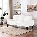 Festnjght 3-Sitzer-Sofa, Couch, Couchgarnitur, Schlafcouch, Sofagarnitur, Sofa, Bettsofa, Schlafsofa, Wohnmöbel Büromöbel Garnitur, Polstersofa, Weiß