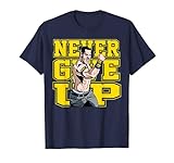 US WWE John Cena Never Give Up 01 blau T-S