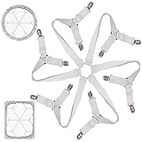 6-Wege verstellbare Bettlaken Clips Verstellbare Betttuchspanner verstellbare Verstellbare Bettlakenspanner Bettlakenhalter Betttuchspanner Bettlakenspanner für Bettlaken Matratze Bügelbrett oder S