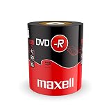 Maxell 275733 DVD-R Rohlinge (16x Speed, 4,7GB, 100er Shrink) 100 Disk - Shrink Wrapp