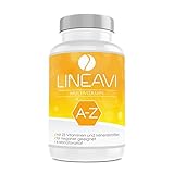 LINEAVI Multivitamin, hochdosiert mit 23 Vitaminen und Mineralstoffen von A-Z, unterstützt die normale Funktion des lmmunsystems, in Deutschland hergestellt, 120 vegane Kapseln (4-Monatsvorrat)