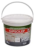 Celina Stegu® GIPSOLEP 5 kg - eignet sich zum Verkleben von verschiedenen Verblend-Riemchen aus Gips - Gipskleber Kleb