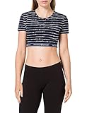 Emporio Armani Underwear Womens 164423 1P219 73935 T-Shirt, Blu Allover White, XL