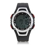 3 Meter Waterproof Heart Rate Monitor Wireless Chest Strap Sport Watch Running Diving Watch with Back-Light Alarm Clock