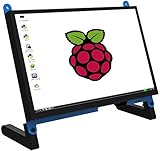 7-Zoll-Touchscreen-Monitor-Display mit Propellerständer, HD 1024x600 Treiberfrei Plug & Play Capacitive Touch 7 Zoll Bildschirm für Raspberry Pi 4, Computer, TV-Box, DVR, Spielg