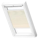 VELUX Original Blackout Energy Plissee (FHC), weißer Rahmen, SK06, elfenbeinfarb