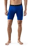 ATHLIO 1 oder 3 Pack Herren Athletic Cool Dry Kompressions-Shorts Sport Performance Active Running Tights, Jungen Damen Mädchen Herren, Einzelpackung (bsp16), Blau, X-Larg