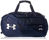 Under Armour Undeniable Duffel 4.0 XS, kompakte Sporttasche, wasserabweisende Umhängetasche Unisex, Blau (Academy / Academy / Silver) , One S