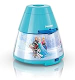 Philips Disney Frozen LED Projektor Tischleuchte, hellblau 717690816