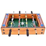 Tischkicker Tischfußball Mini Tischplatte Kickertisch Tisch Fußball Spiel Set für Kinder Spiel mit Ball und Spielstandsanzeig