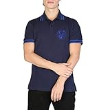 Versace Jeans Herren T-Shirt Polo Kurzarm Kurzarmshirt Polokragen Blu EU 48 (UK 38) B3GSB7P1 36571