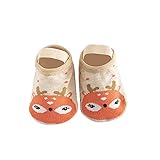 Kpasati Baby Kinder Baby Kleinkind Schuhe weiche Sohle Baby Cartoon Druck rutschfeste Bodenschuhe, süße warme Socken und S