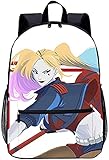 LKOBN Cartoon Rucksack Jugend Kinder Rucksack Studententasche Schulrucksack Leichte Laptoptasche Harley Quinn-Unisex Freizeit Schulausflug Kapazität Langlebig Geschenke Für Kinder Und F