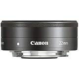 Canon 5985B005AA Objektiv EF-M 22mm F2 STM Pancake für EOS M (Festbrennweite, 43mm Filtergewinde, Servo Autofokus), schw