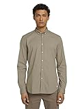 TOM TAILOR Denim Herren Hemd, 27797 - Khaki Dot Cross Print, L