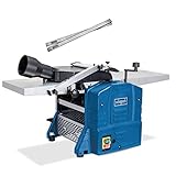 Scheppach HMS1080 Abricht & Dickenhobel | Inkl. 1 Paar Ersatzmesser | Hobelmaschine 230V 1500W | Hobel Dickenhobeln Durchlasshöhe/-breite: 120 – 254 mm | Spanabnahme max. 2