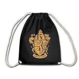 Spreadshirt Harry Potter Gryffindor Wappen Logo Turnbeutel, Schw