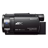 Sony FDR-AX33 4K Camcorder (Exmor R CMOS Sensor, 7,5 cm (3,0 Zoll) Touch Display, ISO Norm MI Zubehör Schuh) schw