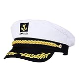 KESYOO Kapitän Yacht Hut Schiff Boot Matrosen Cap Marine Kostüm Favor Hut Admiral Marine Cap Zubehör für Männer F