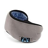 3D Augenmaske Bluetooth Schlafmaske integrierter Lautsprecher Mikrofon Waschbares Wireless Schlafkopfhörer Musik Augenmaske (Color : Gray)